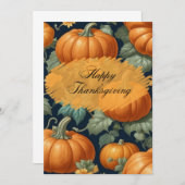 美しいカボチャと感謝祭 案内状 (正面/裏面)