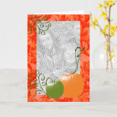 美しいカボチャ写真グリーティングカード カード (黄色い花)