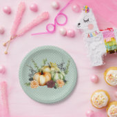 美しいカボチャ秋感謝祭の水色 ペーパープレート (パーティー)