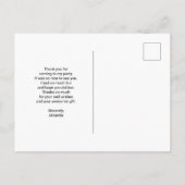 美しいカラスが木の枝に止まって感謝 ポストカード (裏面)