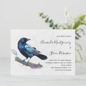 美しいカラスを木の枝に結婚! 招待状 (スタンド正面)