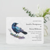 美しいカラスを木の枝に結婚! 招待状 (スタンド正面)