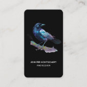 美しいカラスを木の枝に 名刺 (正面)