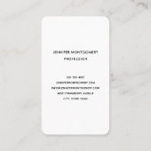 美しいカラスを木の枝に 名刺 (裏面)