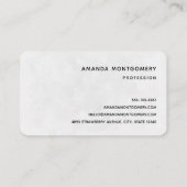 美しいカラスを木の枝に 名刺 (裏面)