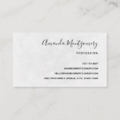 美しいカラスを木の枝に 名刺 (裏面)