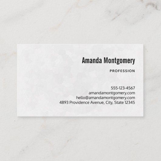 美しいカラスを木の枝に 名刺 (裏面)