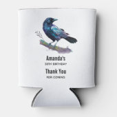 美しいカラスを木の枝に 缶クーラー (正面)