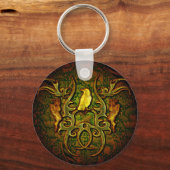 美しいカラス キーホルダー (正面)