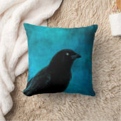 美しいカラス クッション (ブランケット)