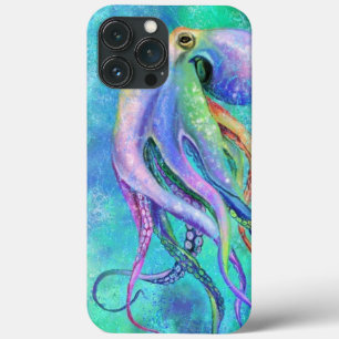 美しいカラタコ水中絵画生物 iPhone 13 PRO MAXケース