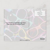 美しいカラフルなサングラス ポストカード (裏面)