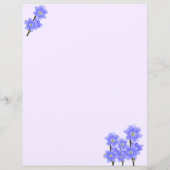 美しいカラフルなフローラル8.5 x 11文房具 (裏面)