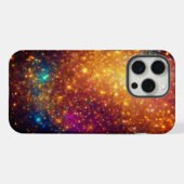 美しいカラフルな光の模様 iPhoneケース (裏面横)