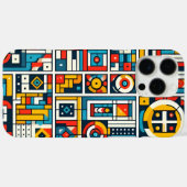 美しいカラフルな幾何学模様 Case-Mate iPhoneケース (裏面 (横))