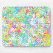 美しいカラフルの絵画水色の青い緑 マウスパッド (正面)