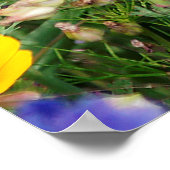 美しいカラフルの草原 ポスター (角)