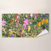 美しいカラフルの野生の草地 バスタオル (バスタオル)