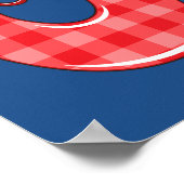 美しいカラフルアルファベ子供へット、ベビーの部屋 ポスター (角)