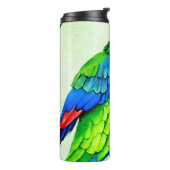 美しいカラフルオウム模様 タンブラー (回転左)