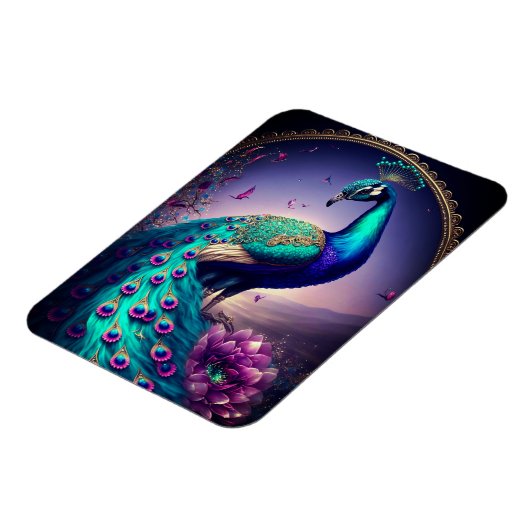 美しいカラフルクジャクのクジャク鳥の野生動物 マグネット