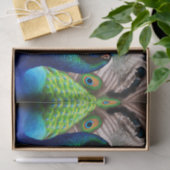 美しいカラフルクジャクのクジャク鳥の野生動物 薄葉紙 (ギフト)