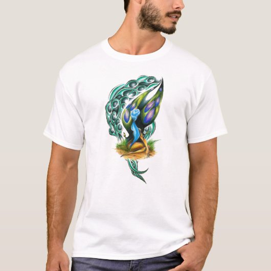美しいカラフルケルトの森のフェイリー Tシャツ (正面)