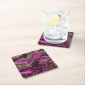 美しいカラフルコレウ葉ス スクエアペーパーコースター (インサイチュ)