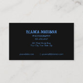 美しいカラフルスタンドアウトフローラ 名刺 (裏面)