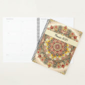 美しいカラフルスピリチュアルヴィンテージ プランナー手帳 (ディスプレー)