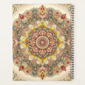 美しいカラフルスピリチュアルヴィンテージ プランナー手帳 (裏面)