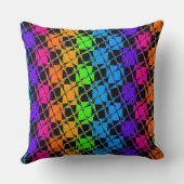 美しいカラフルチェックプライド装飾グレードA クッション (裏面)
