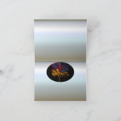 美しいカラフルデイジー カード (内部)