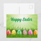 美しいカラフルハッピーイースターポストカード ポストカード (正面/裏面)