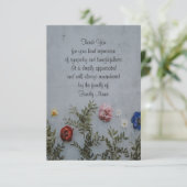 美しいカラフルバラサンキューカード サンキューカード (スタンド正面)