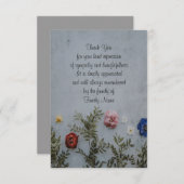 美しいカラフルバラサンキューカード サンキューカード (正面/裏面)