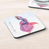 美しいカラフルファンタジーコイ魚 コースター (左側)