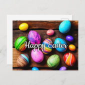 美しいカラフルフェスティバルイースターコラージュ ポストカード (正面/裏面)