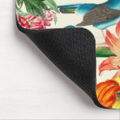 美しいカラフルフローラの庭 マウスパッド (コーナー)