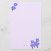 美しいカラフルフローラ並び文房具 便箋 (裏面)