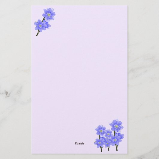 美しいカラフルフローラ並び文房具 便箋 (裏面)