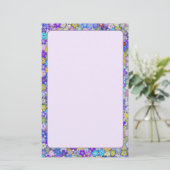 美しいカラフルフローラ 便箋 (スタンド正面)