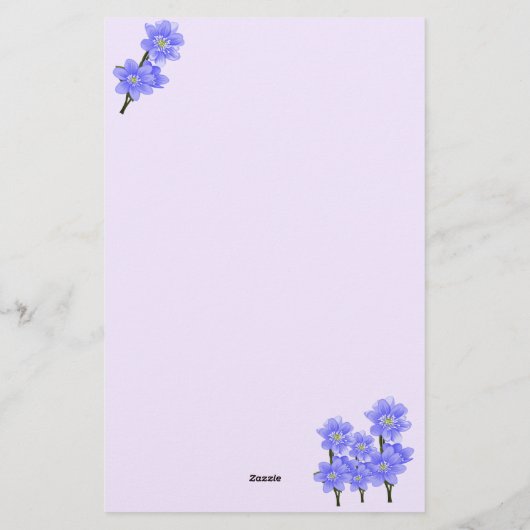 美しいカラフルフローラ 便箋 (裏面)