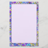 美しいカラフルフローラ 便箋 (正面)