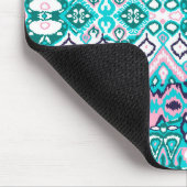 美しいカラフルボホモダンアート マウスパッド (コーナー)