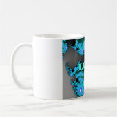 美しいカラフルラブユニバースベクトルデザインアート コーヒーマグカップ (左)