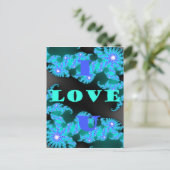 美しいカラフルラブユニバースベクトルデザインアート 案内ポストカード (スタンド正面)