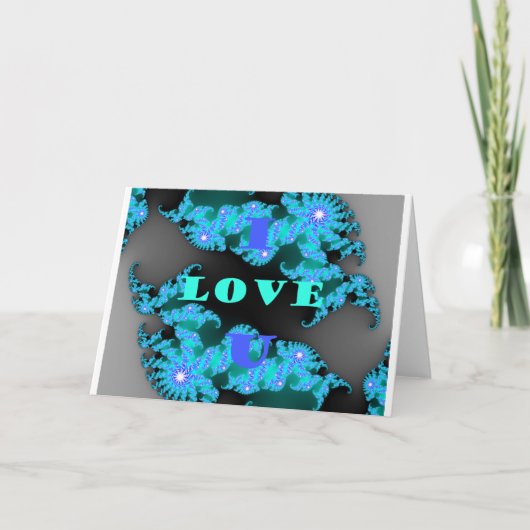 美しいカラフルラブユニバースベクトルデザインアート 案内状 (正面)