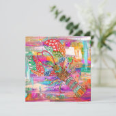 美しいカラフルロブスターグリーティングカード (スタンド正面)