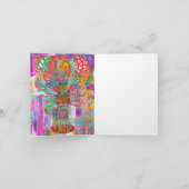美しいカラフルロブスターグリーティングカード カード (内部)